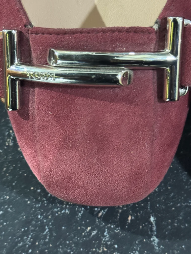👠 Ballerines Tod’s en cuir bordeaux – élégance intemporelle ✨ – photo 10